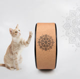 Wood Yoga Wheel Pilates with Buddha Lotus - Bidi Creator