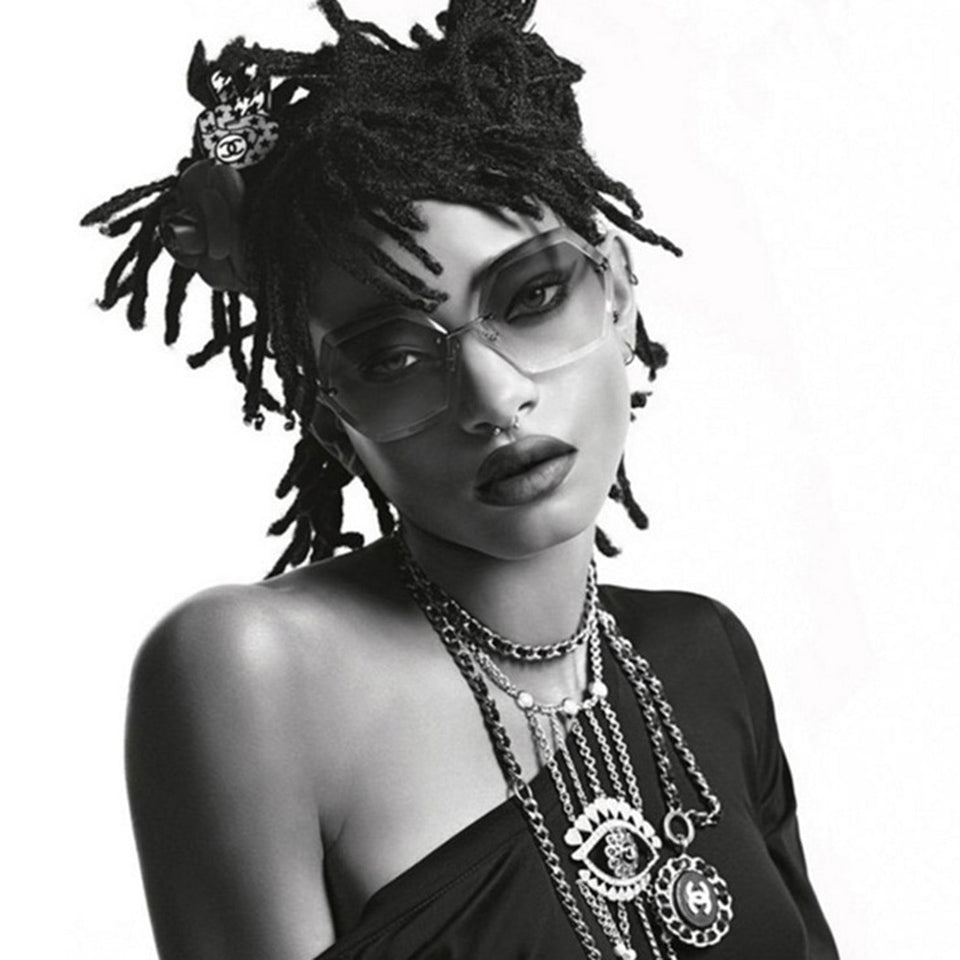 Oversized Rimless Sunglasses - Bidi Creator