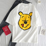 casual Korean Style cartoon print t-shirt - Bidi Creator