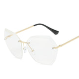 Oversized Rimless Sunglasses - Bidi Creator