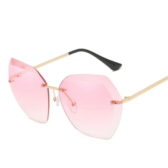 Oversized Rimless Sunglasses - Bidi Creator