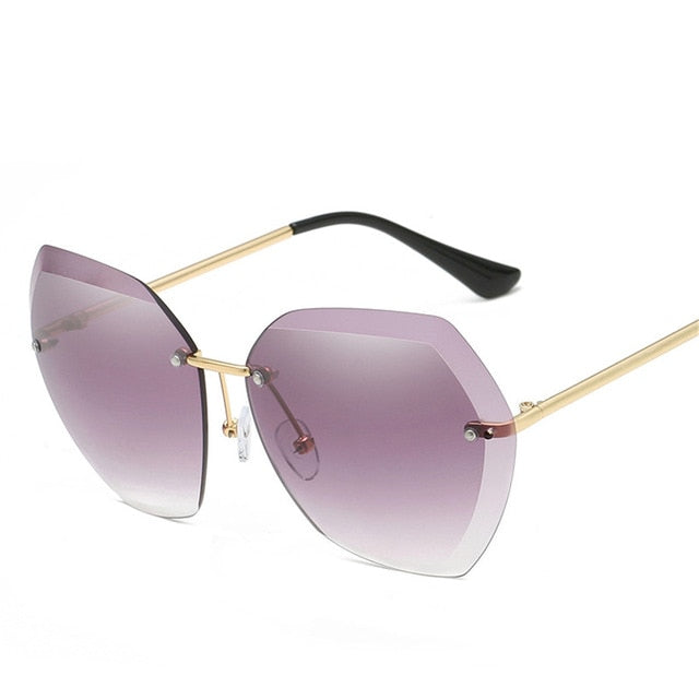Oversized Rimless Sunglasses - Bidi Creator