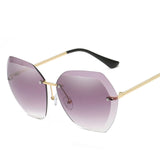 Oversized Rimless Sunglasses - Bidi Creator
