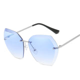 Oversized Rimless Sunglasses - Bidi Creator