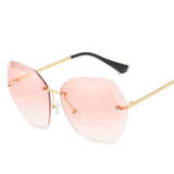 Oversized Rimless Sunglasses - Bidi Creator