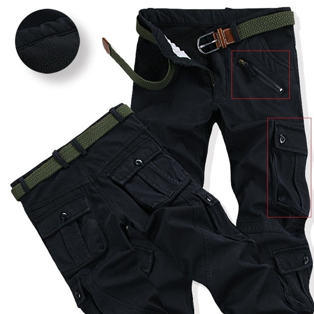 Thick Warm Cargo Travel Pants - Bidi Creator
