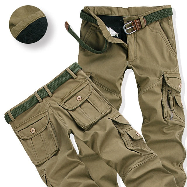 Thick Warm Cargo Travel Pants - Bidi Creator