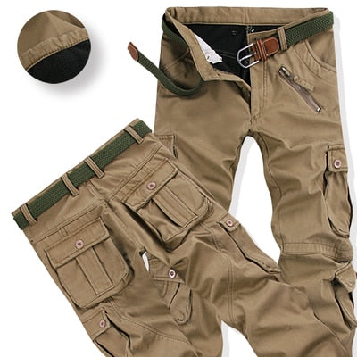 Thick Warm Cargo Travel Pants - Bidi Creator