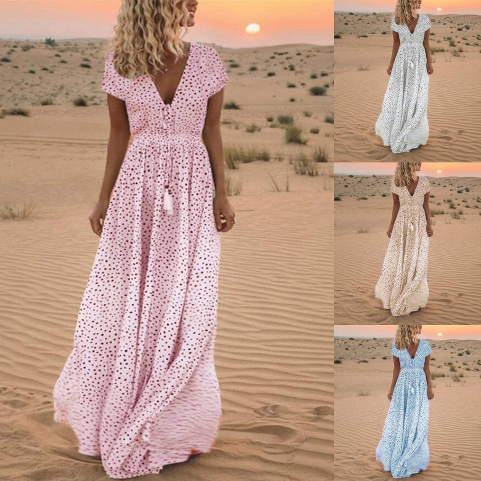 Long Dress Beach Maxi Dress - Bidi Creator