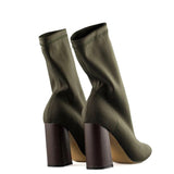 Pointed Toe Yarn Elastic Ankle Boots - Bidi Creator