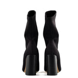 Pointed Toe Yarn Elastic Ankle Boots - Bidi Creator