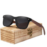 Polarized Wood Mirror Lens Sunglasses - Bidi Creator