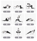 Wood Yoga Wheel Pilates with Buddha Lotus - Bidi Creator